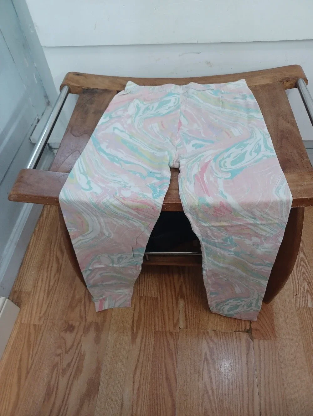 Childrens Place Girls' Marble Swirl Leggings - Pink, Mint & Yellow
